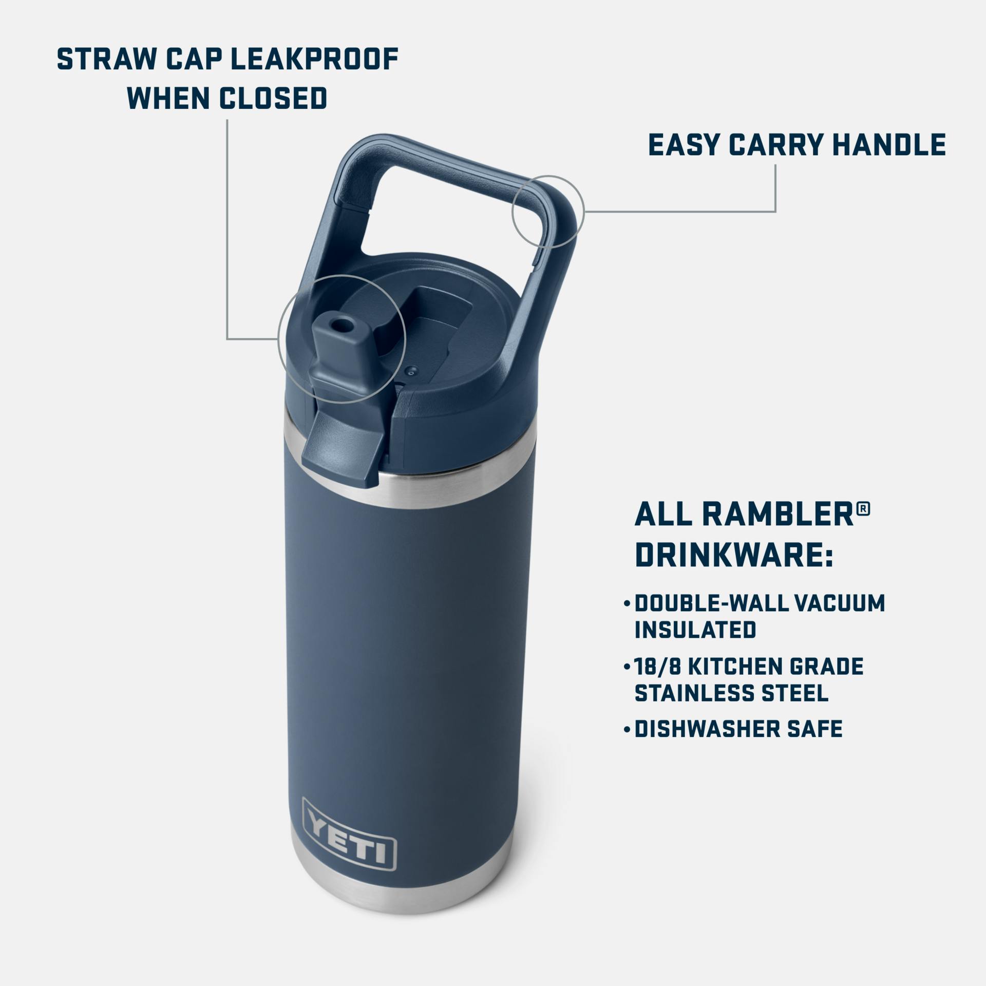 Rambler 18 oz Water Bottle - Preferred Pick