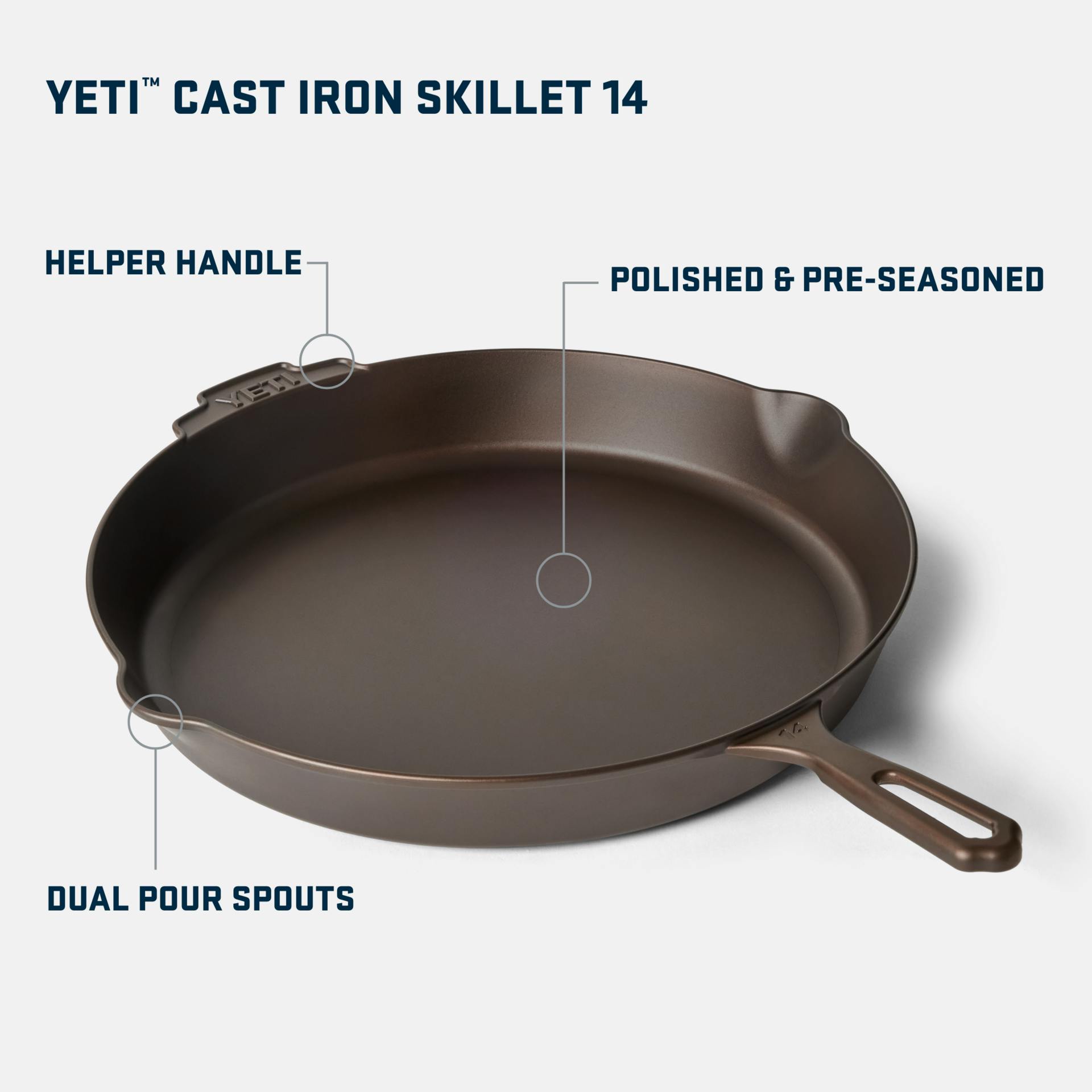 YETI Cast Iron Skillet 14 - Preferred Pick