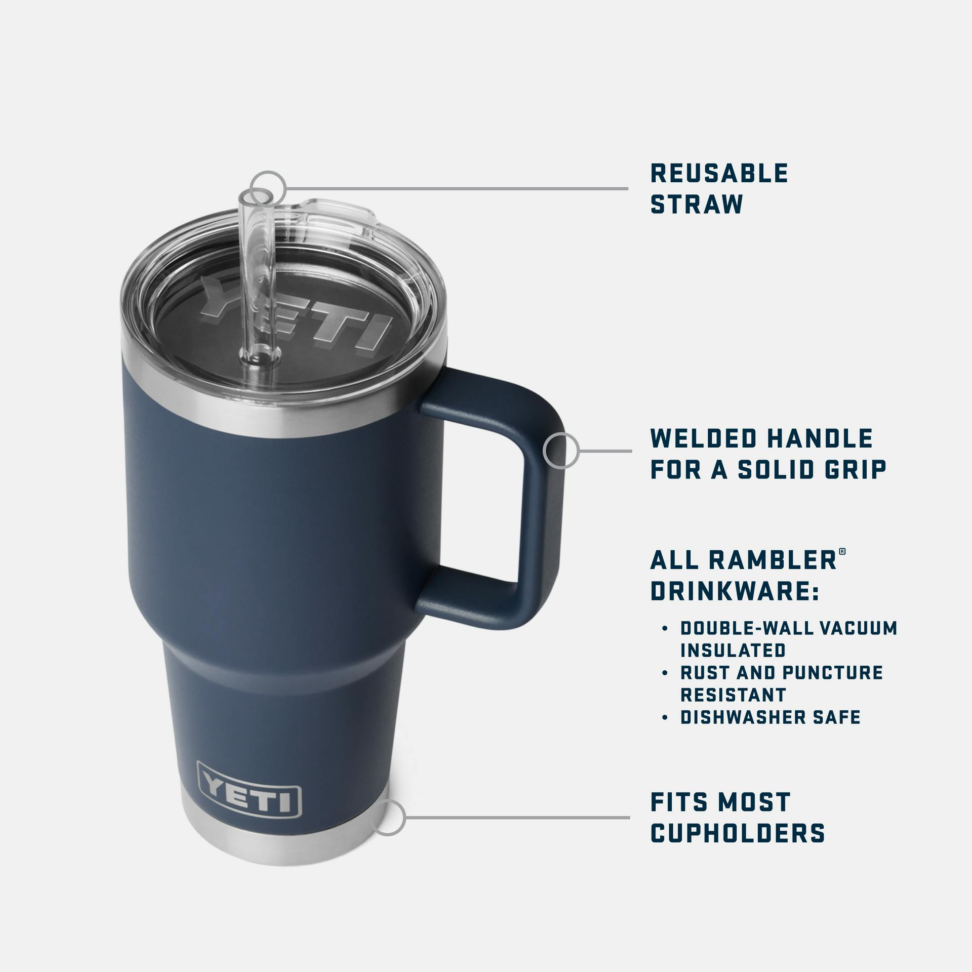 Rambler 35 oz Straw Mug - Preferred Pick