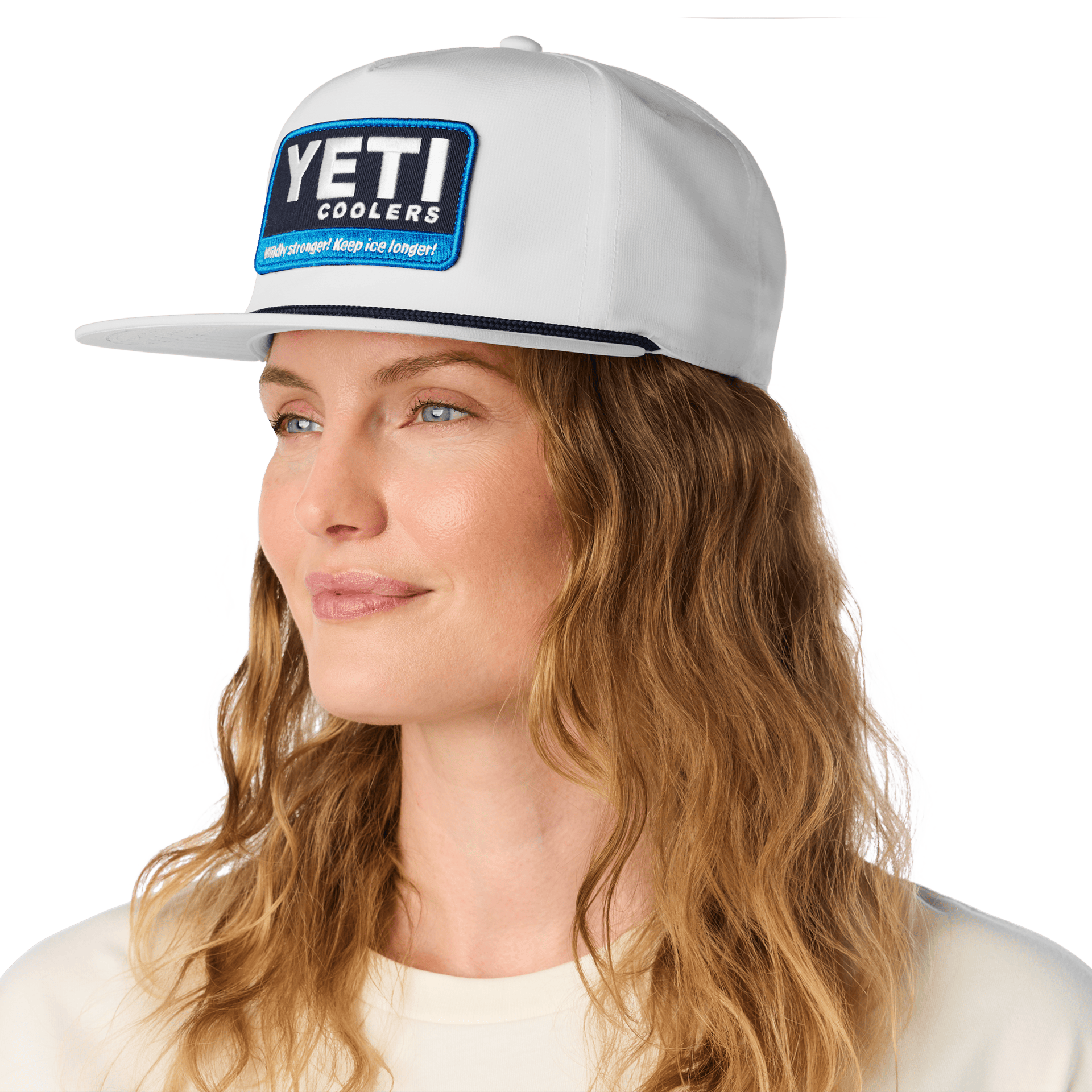 Wildly Stronger Badge Flat Brim Rope Hat - Preferred Pick