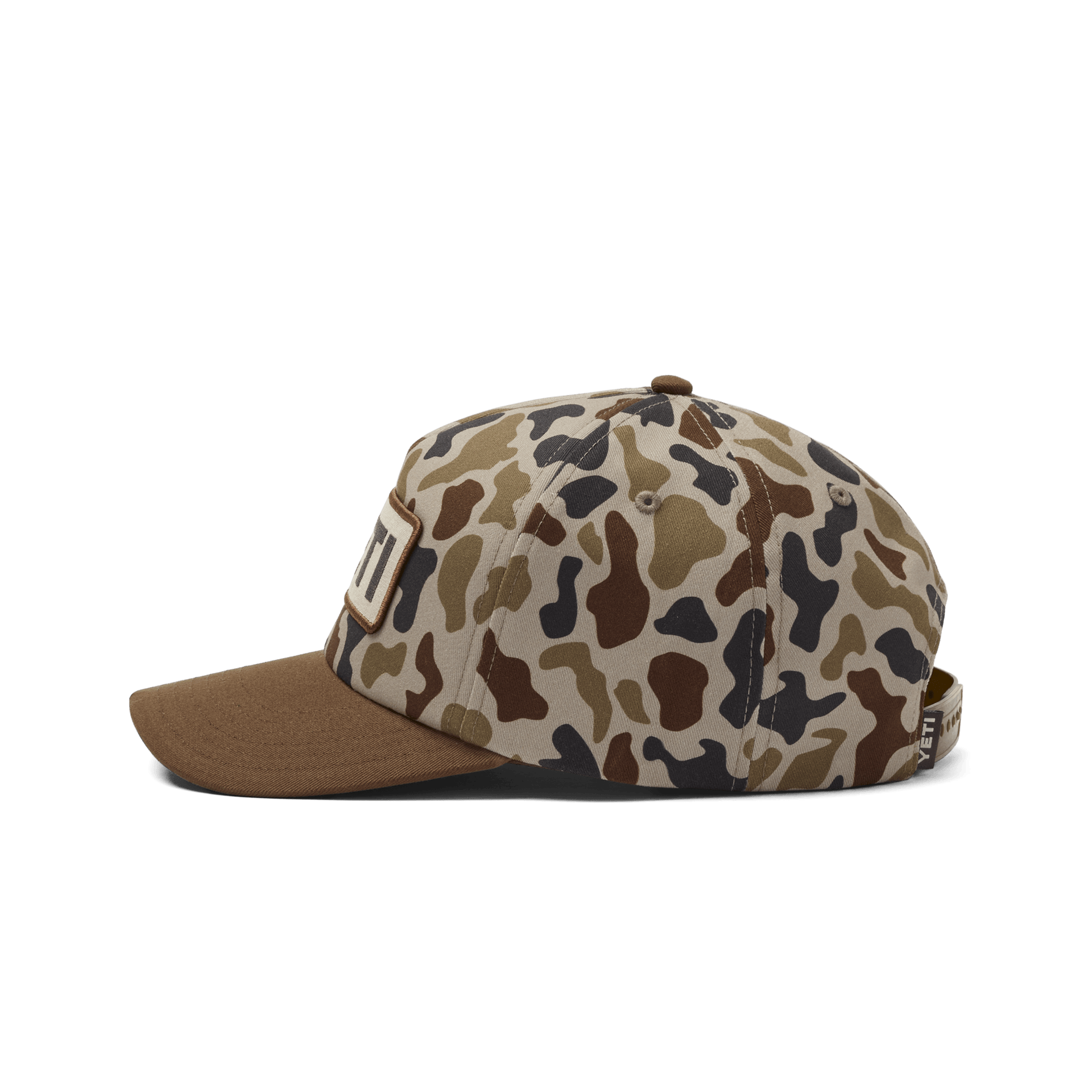 YETI Wetlands Camo Logo Badge Mid Pro Flat Brim Hat - Preferred Pick
