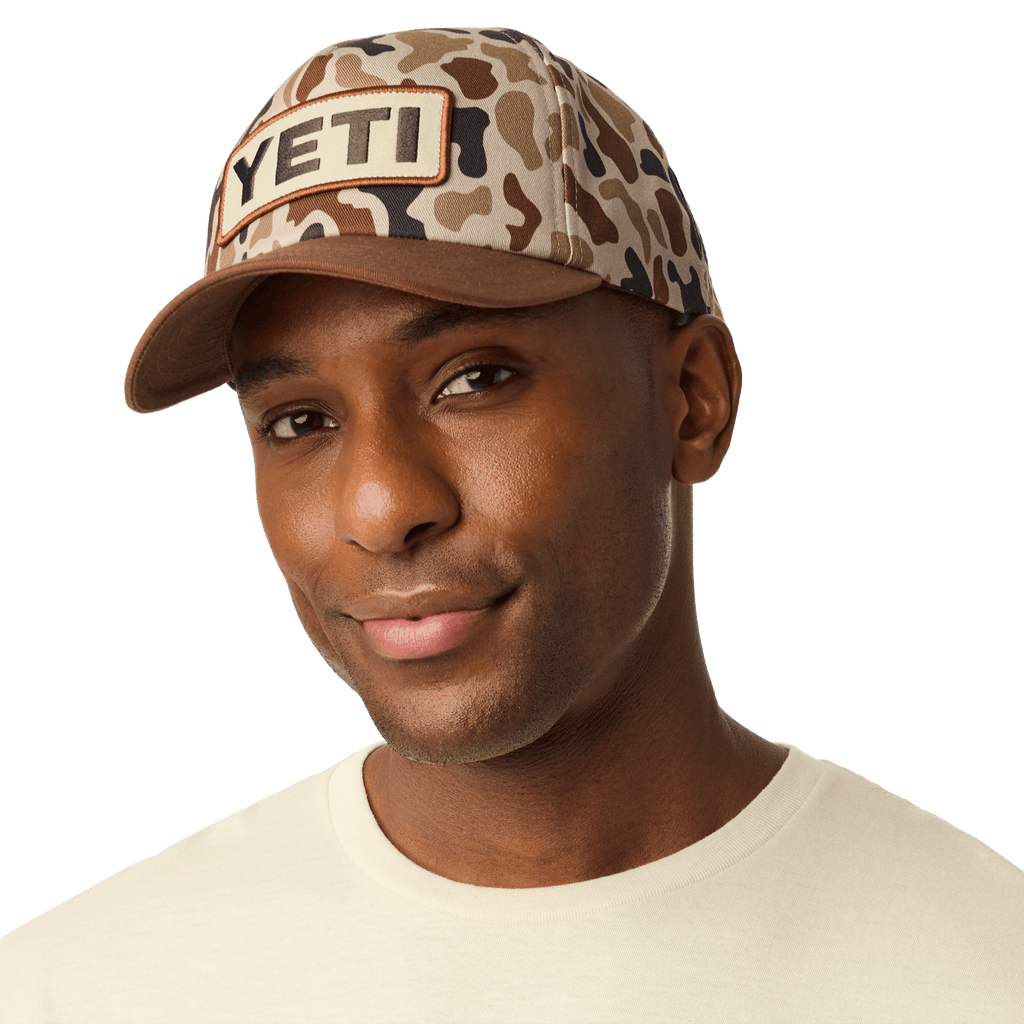 YETI Wetlands Camo Logo Badge Mid Pro Flat Brim Hat - Preferred Pick