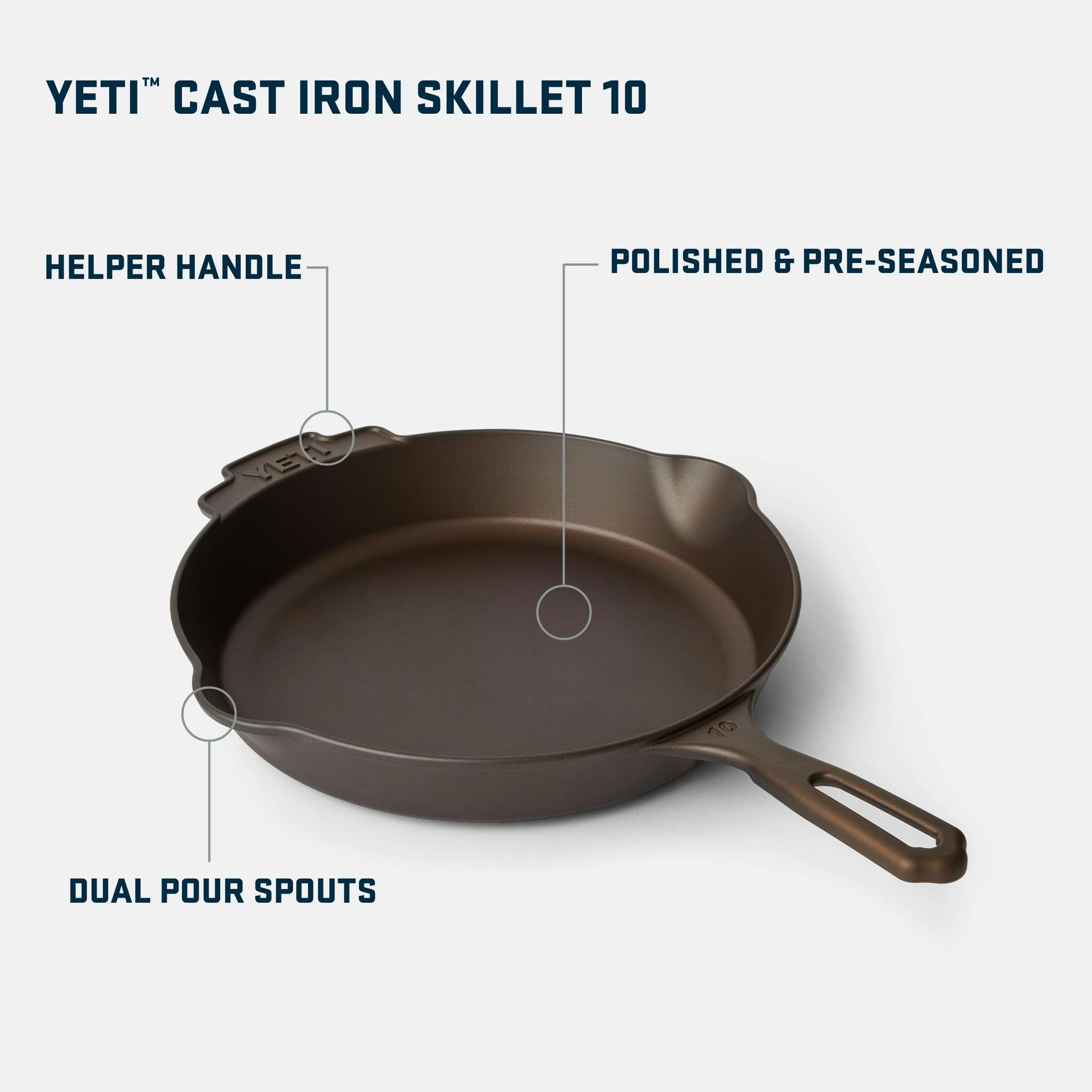 YETI Cast Iron Skillet 10 - Preferred Pick