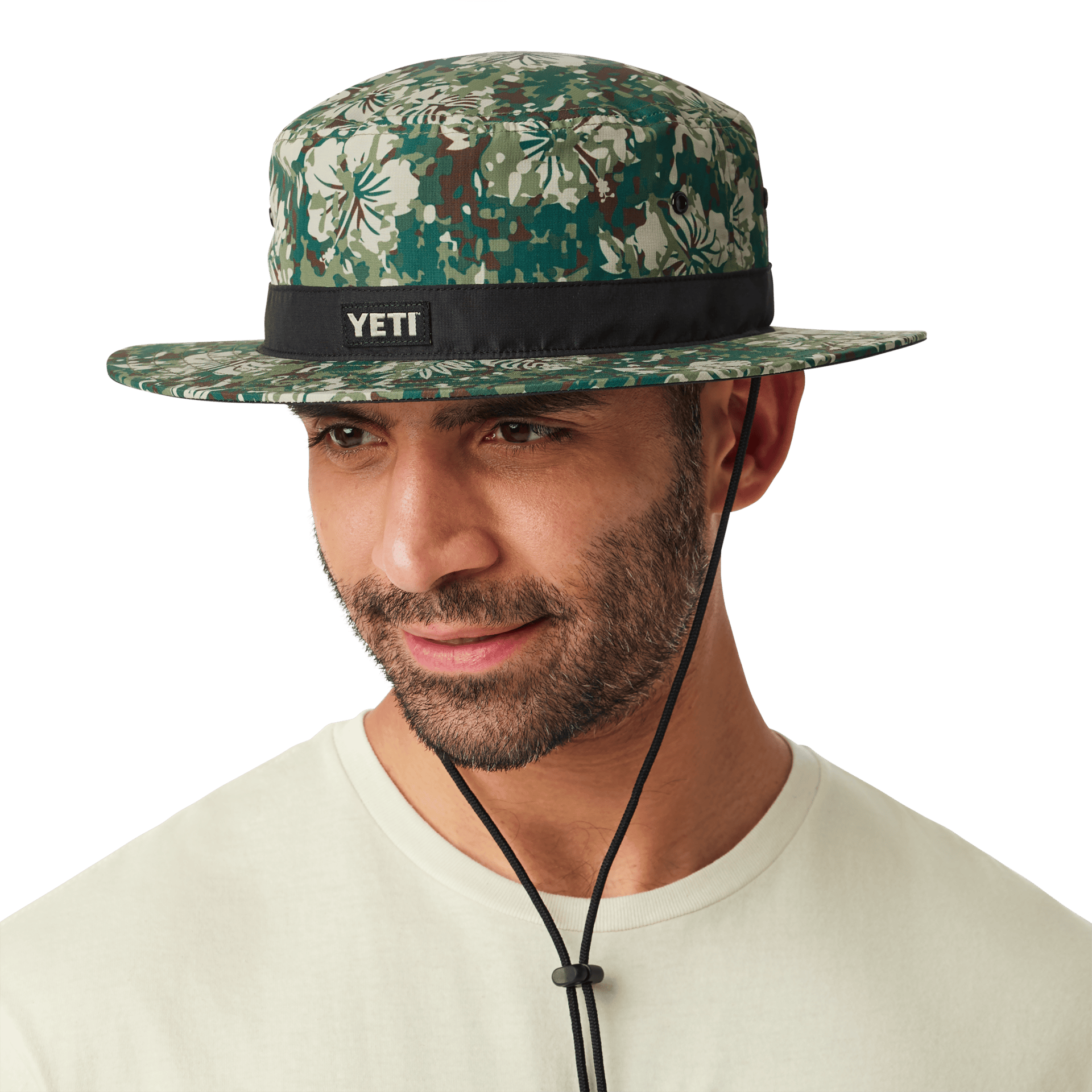Hibiscus Print YETI Logo Boonie Hat - Preferred Pick