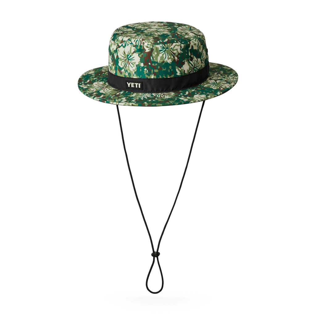 Hibiscus Print YETI Logo Boonie Hat - Preferred Pick