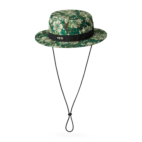 Hibiscus Print YETI Logo Boonie Hat - Preferred Pick