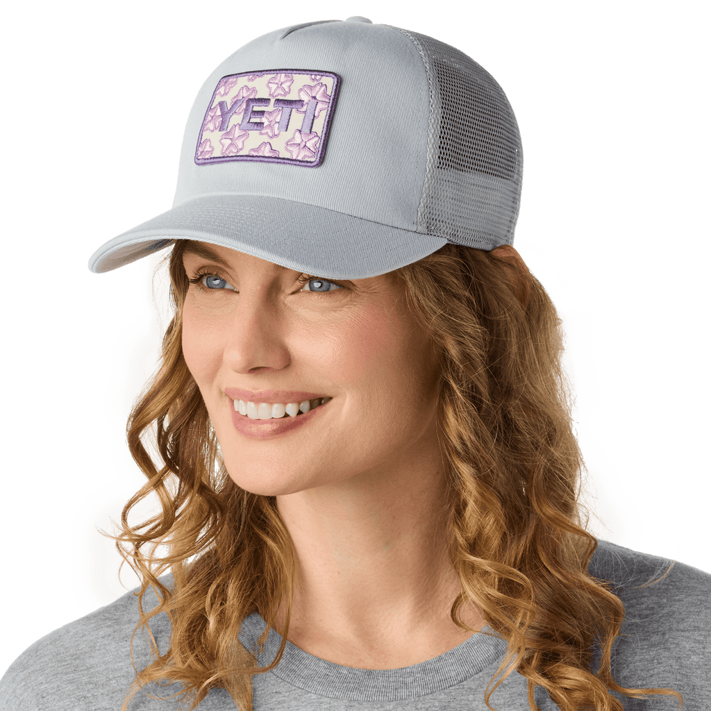 YETI Badge Cherry Blossom Trucker Hat - Preferred Pick