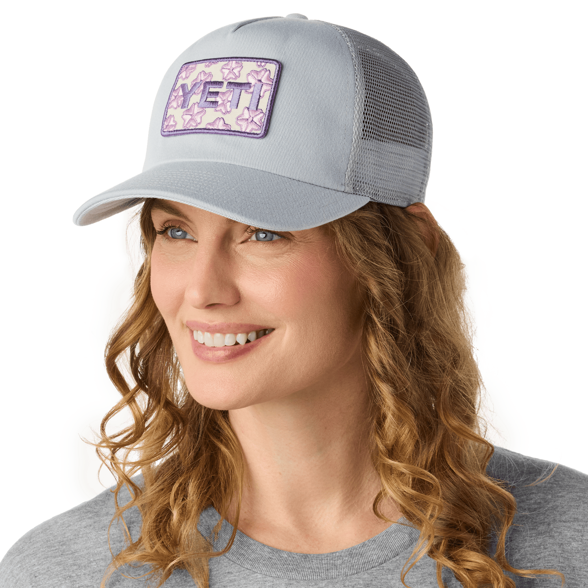 YETI Badge Cherry Blossom Trucker Hat - Preferred Pick