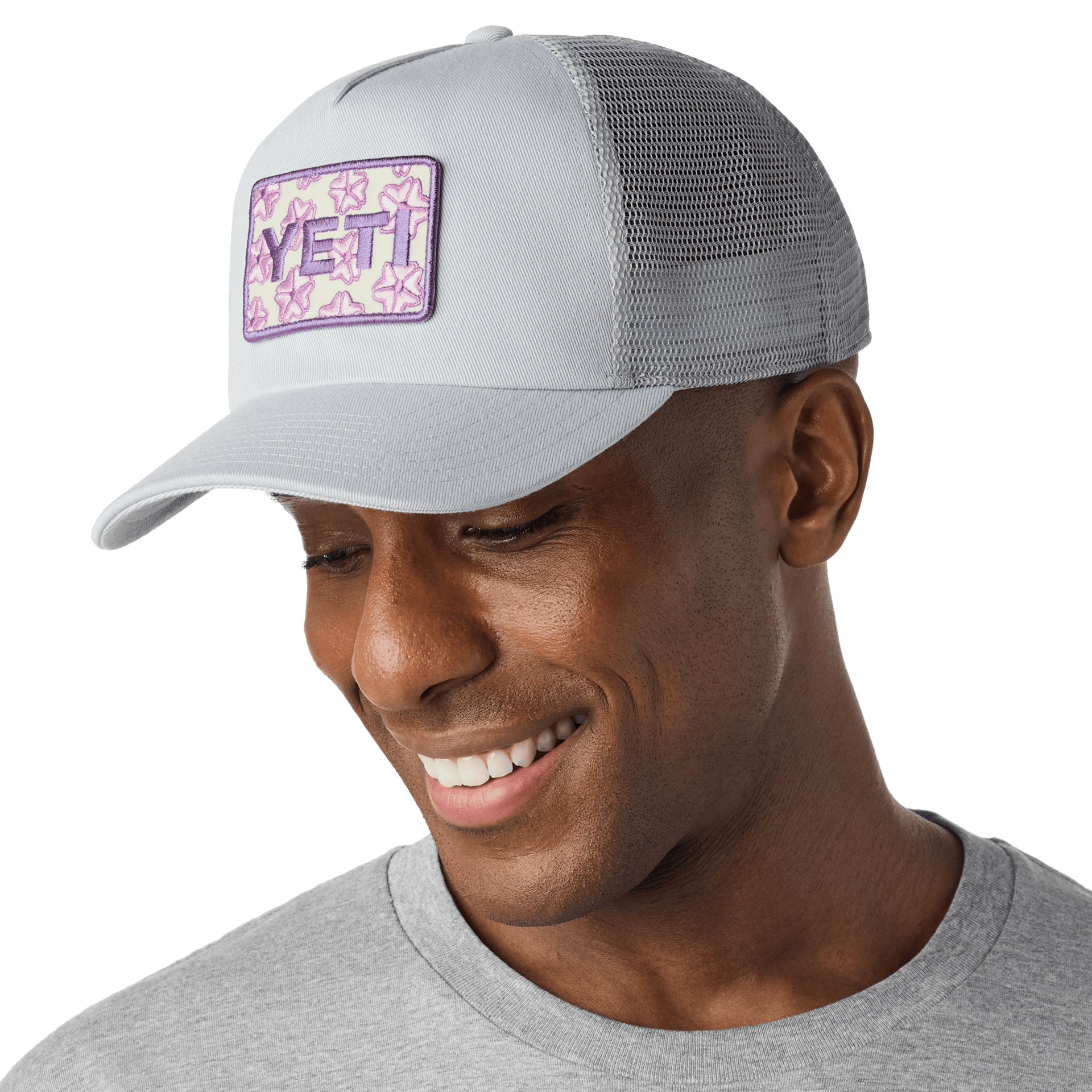 YETI Badge Cherry Blossom Trucker Hat - Preferred Pick
